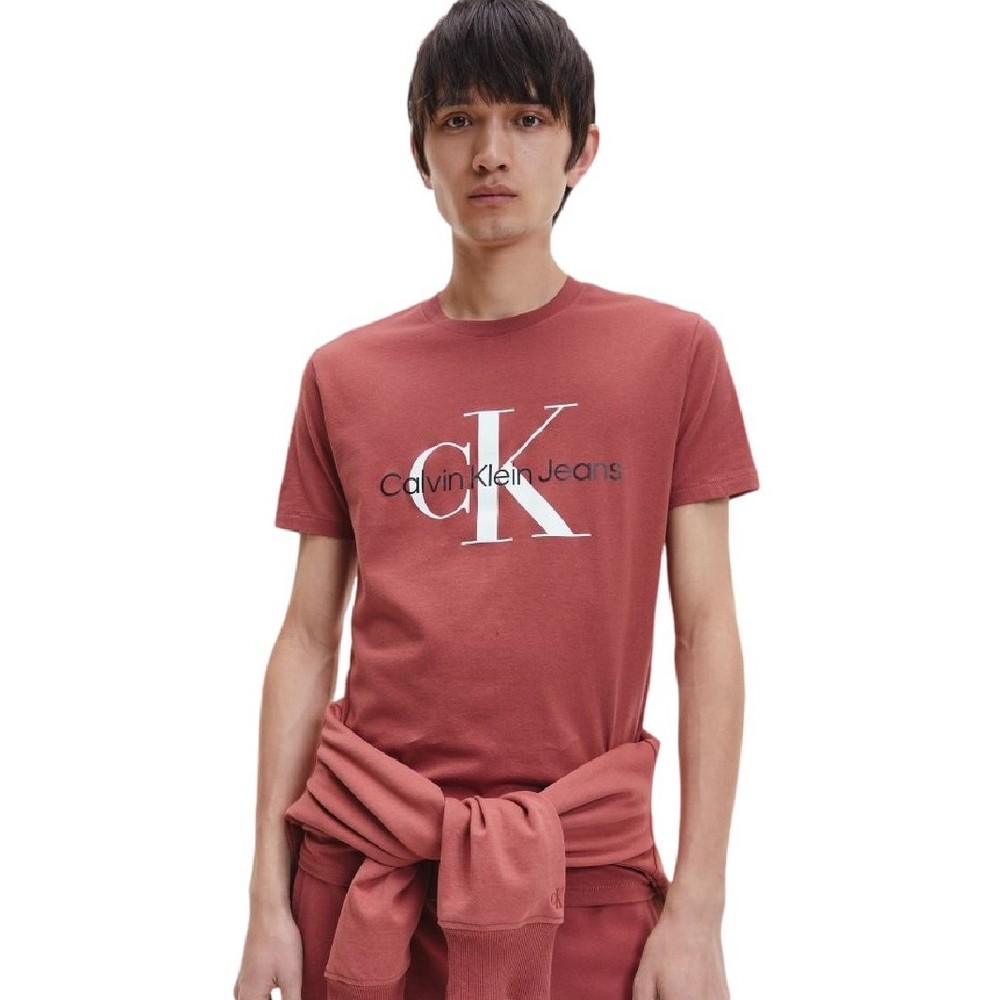 Calvin klein t hot sale shirt bordeaux